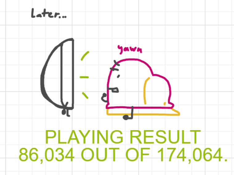 A panel from Running Duos, episode four of the Board Boards object show by Furretwalk/WalkingFurret.